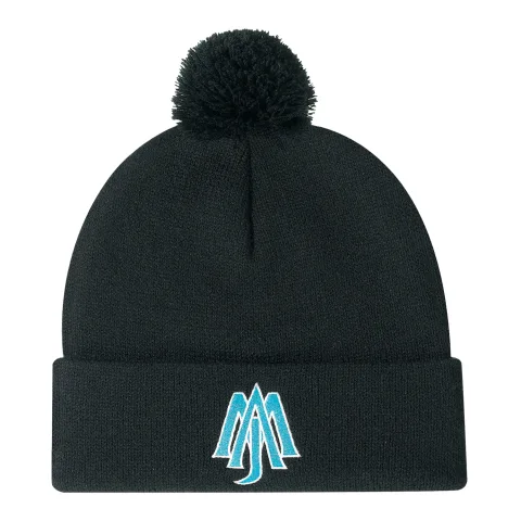 Acrylic - Cuff Toque (Pom Pom 6cm) - Jersey knit