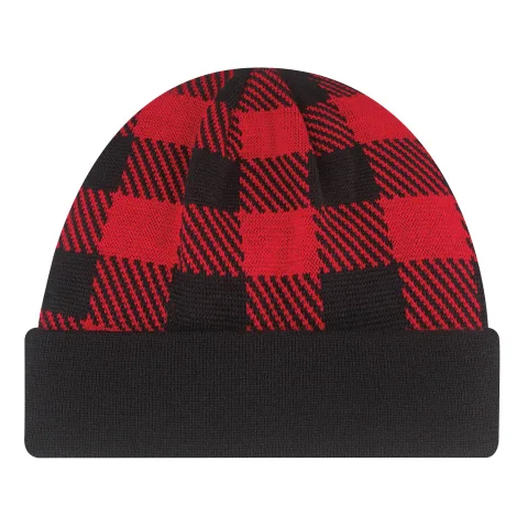 Acrylic - Cuff Toque (Lumberjack) - Jacquard knit