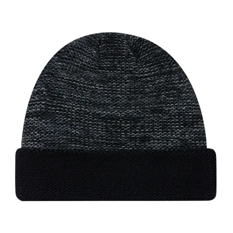 Acrylic - Cuff Toque - Melange knit
