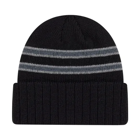 Acrylic - Cuff Toque - Stripe rib knit/Cable rib knit