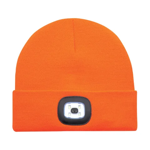 Acrylic - Cuff Toque with LED Light - Rib knit