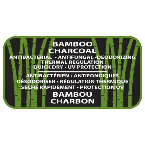 Bamboo Charcoal & Polyester - 6 Panel Constructed Contour (A-Class) - Deluxe buckram laminated front panels with complete Pro-Stitch
