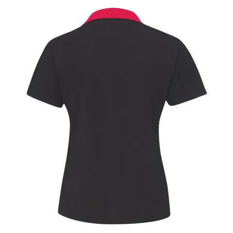 Women's Performance Two-Tone Polos - 100% Polyester Pique Knit. 155g/m² - 4.5oz/yd² - 2 Button Placket