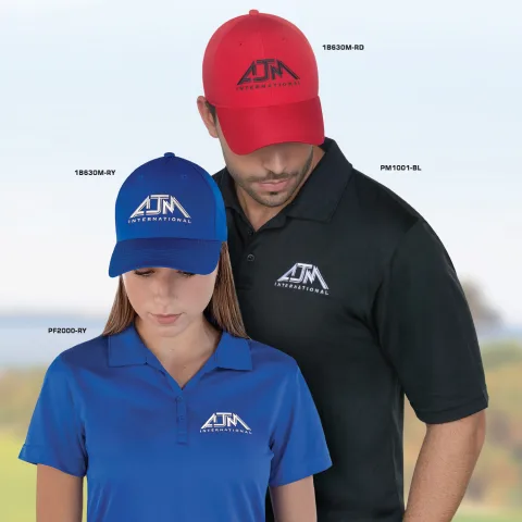 Men’s Performance Polos - 100% Polyester Pique Knit. 155g/m² - 4.5oz/yd² - 3 Button Placket