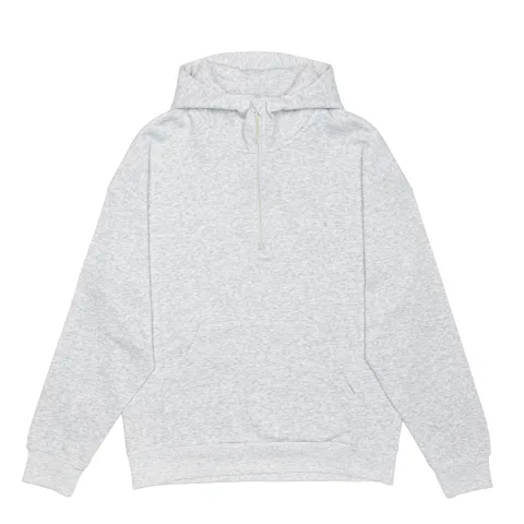 HERO-4220 Unisex Drop Shoulder 1/2 Zip Hoodie